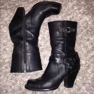 Harley-Davidson Black Heeled Boots